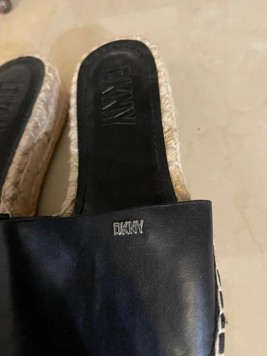 DKNY Camillo Womens espadrilles Sandals Black size 8M - Picture 4 of 9